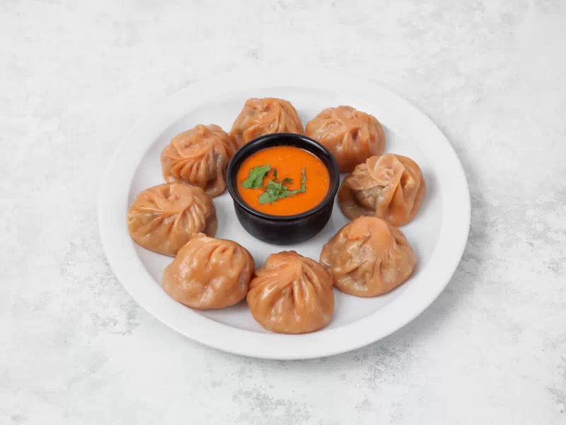 Handcrafted Halal Steamed Lamb Momos at Taste of Himalayan, top Nepalese momo restaurant in Rowley Regis, Blackheath near Birmingham